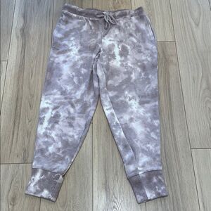 Hippie Rose Lavender Fleece Tie-Dye Lounge Pants
